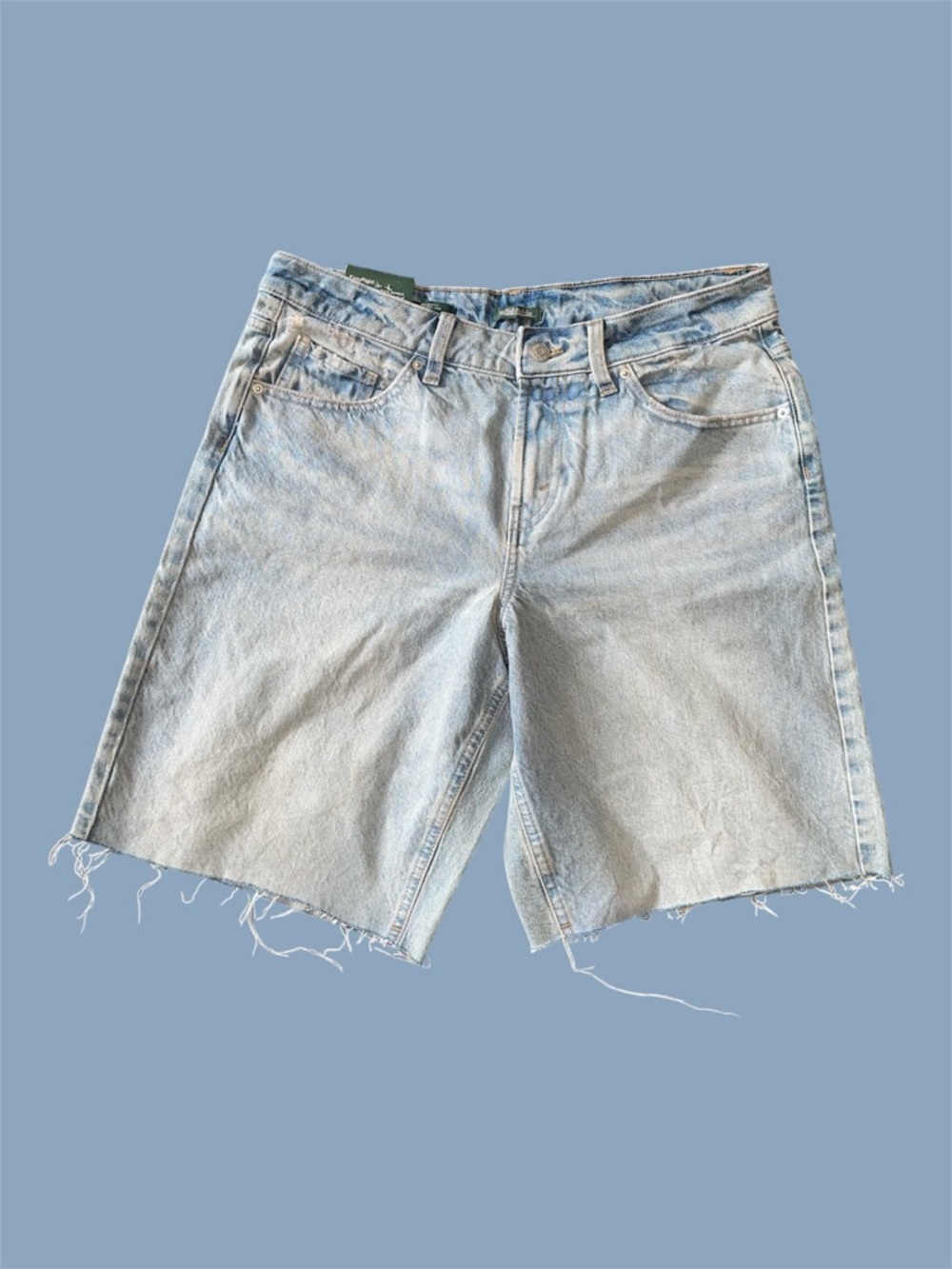 wild fable Light Blue Denim Cutoff Mid Rise Shorts